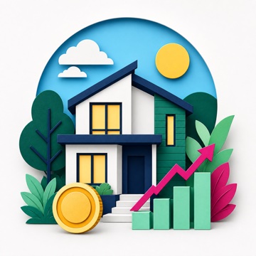 Illustrated home with increasing property value