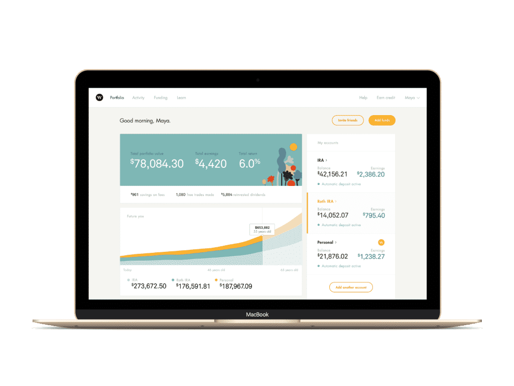 wealthsimple details laptop