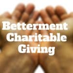 betterment charitable giving