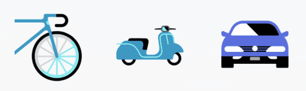 ubereats bike scooter car