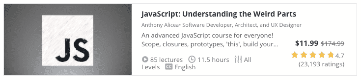 udemy course javascript weird parts