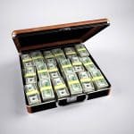 briefcase cash currency