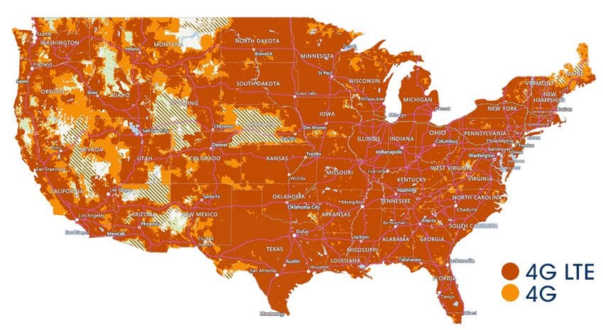 freedompop 4G lte service map